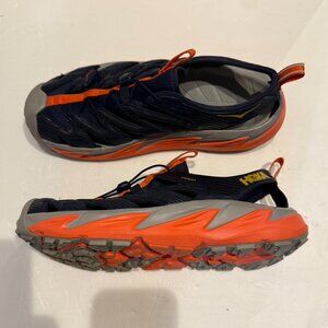 Hoka One Hopara Sandals All Terrain Mens Size 11.5 Hiking Trail Blue Orange RARE